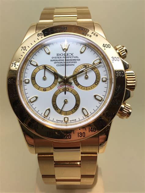 18ct white gold rolex daytona|Rolex daytona gold white dial.